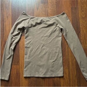 Free people intimately tan longsleeve